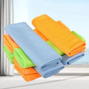 Private Label Lint Free Microfiber Glass Cloth Towel Cleaning Cloth Multipurpose Windows Glasses Cleaning Cloth