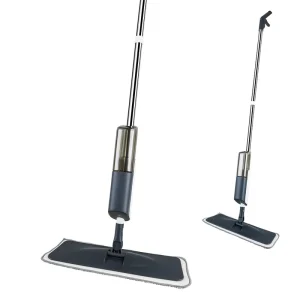 Professional 360 Rotary Head Replaceable Microfiber Head Magic Mop Stainless Steel Rod Cleaning Floor Flat Spray Mop