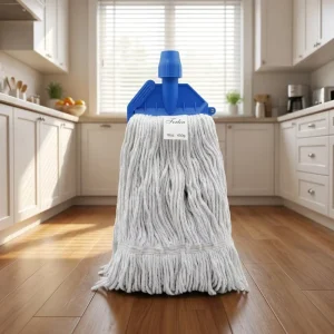 Professional 450g White Cotton String Mop for Commercial Hotel Restaurant Cleaning