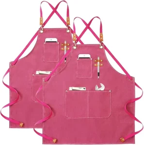 Professional Aprons Custom Logo for Women Pockets 2 Pcs Nail Art Plastic Apron Kitchen Waterproof Tool