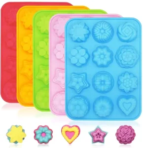 Professional BPA Free Heat Resistant Non Stick 3D Rose Design DIY Baking Silicone 3D Flower Heart Shape Chocolate Cake Mold