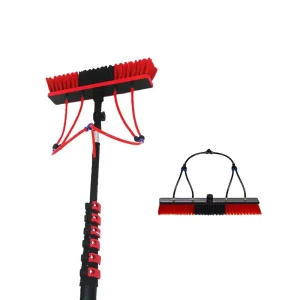 Professional Carbon Fiber Telescopic Water Fed Pole with Brush for Window Solar Panel and Glass Roof Cleaning
