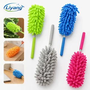 Professional Cleaning Chenille Dusters with Extendable Handle Manufacturer Reusable Washable Microfiber Dust Cleaner