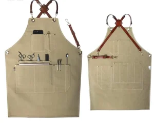 Professional Custom Logo Heavy Duty Canvas Apron for Baristas and Hairdressers