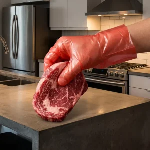 Professional Disposable Transparent Food Contact Safe Thin TPE Gloves for Household Work