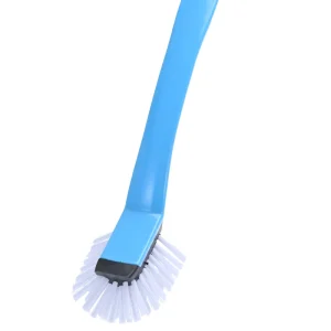 Professional Durable Plastic Long Handle Dishwashing Brush with Replaceable Head for Efficient Cleaning of Kitchen Pots and Pans