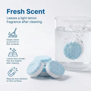Professional Effervescent Floor Cleaner Tablets Manufacturer Supply Non Toxic Detergent for Multi surface Mopping