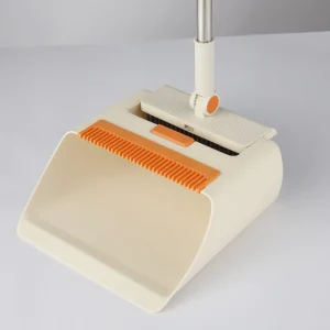 Professional Ergonomic 93cm Stainless Steel Handle 3-in-1 PP Floor Sweeper Broom and Dustpan Set for Home Use