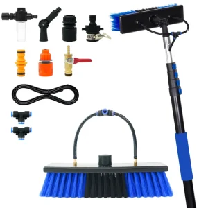 Professional Extendable Aluminum Water Fed Pole with Brush for Household Cleaning Eco Friendly