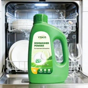 Professional Grade Odor Eliminating Natural Active 1kg Bucket Dishwasher Detergent Powder for Commercial Kitchen Heavy Oil Stain