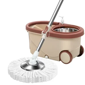 Professional Grade Spin Mop Cleaning Set With Smooth Rotation And Durable Bucket For Fast Cleaning Performance