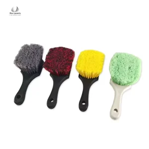 Professional Handhold Dust Cleaner Soft Auto Detailing Car Brush Cleaning Rim Tire Tyre Duster Wheel with Logo