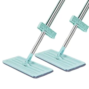 Professional Home Cleaning Set Self Cleaning Flat Mop with Bucket Microfiber Squeegee Hand Free Floor Cleaning Mop