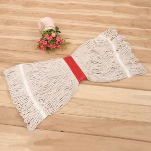 Professional Industrial White Cotton Kentucky Mop Head Replacement Bulk for Hotel Commercial Floor Cleaning