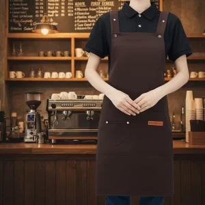 Professional Kitchen Apron for Hotel Cooking and Service Staff Suitable for Hospitality Dining Catering and Daily Use