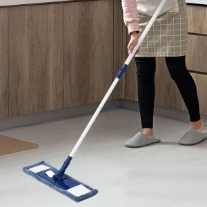 Professional Microfiber Dry Wet Folding Flat Mop Telescopic Handle Swivel Head for Hardwood Marble Tile Laminate Floors