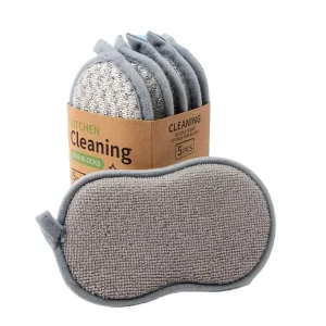 Professional Microfiber Scrub Sponge Kitchen Scouring Pad Double Sided Microfiber Scrub Sponge for Cleaning