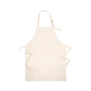 Professional Plain Linen Reusable Durable Anti Pilling Machine Washable Sublimation Aprons Blank