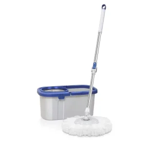 Professional Portable Self Cleaning Flat Handle Steel Plastic Basket Microfibre Fabric Home Cleaning Mop Bucket