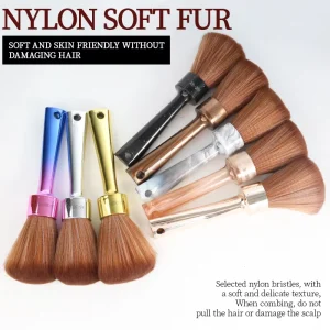 Professional Salon Hair Sweeping Brush Large Soft Bristle Neck Duster Brush Portable Hair Cutting Tool for Barbershop