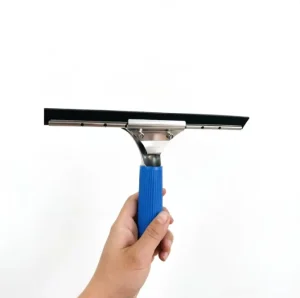 Professional Stainless Steel Window Squeegee with Rubber Blade 4 Sizes 10 12 14 18 Water Removal Tool for Windows Showers