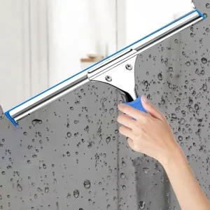 Professional Stainless Steel Window Washing Squeegee with Rubber Strip Durable Window Cleaning Squeegee Scraper for Car Glass