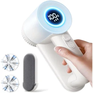 Professional Two Head Rechargeable Plastic Lint Remover for Fabric Clothes for Sweaters USB Charging Display for Household Use