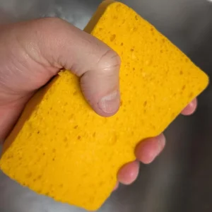 Promega Eco Friendly Reusable Biodegradable Square Dishwashing Sponge Household Kitchen Cleaning Packaging Printing China Model