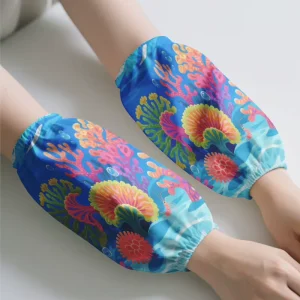 Protective Arm Sleeves Custom Cartoon Print Low MOQ Kitchen Anti Stain Sleeves Durable Anti Dirty Sleeves