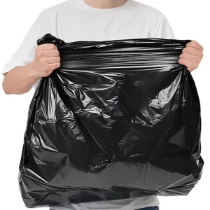 Pudi Heavy Duty Black Garbage Bags Construction 30 Gallon Trash Bags for Biodegradable Garbage Plastic Bag
