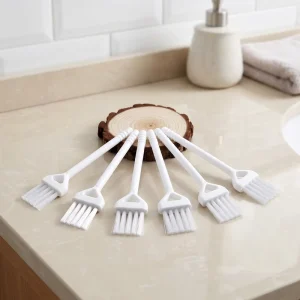Pure White 110mm Length 25mm Width Multifunctional Modern Household Kitchen & Keyboard Cleaning Brushes 6 Colors