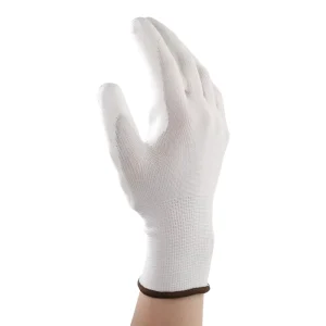 Pure White Comfortable Breathable Gloves 13G Knit Liners for Multi Purpose Use