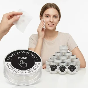 Push Magic Compressed Wet Wipes Capsule Disposable Wet Tissues for Effective Daily Cleansing
