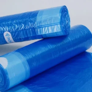 Quality Household Black Drawstring Plastic Garbage Bag PE Refuse Sack with Draw String Trash Bag on Roll