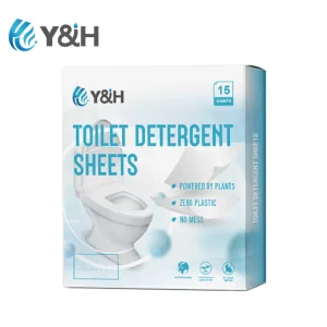 Quick-Dissolve Toilet Bowl Cleaner Strips and Deodorizing Cleaning Sheets