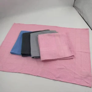 Quick Dry 220gsm OEM Kitchen Set Microfiber Waffle Jacquard Weave Towels 40*60CM Tea Towel Microfibre Dish Cleaning Cloths