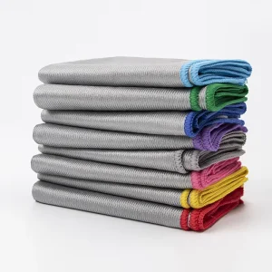 Quick-Dry Antibacterial 180GSM Absorbent Microfiber Cleaning Cloth for Kitchen and Hotel