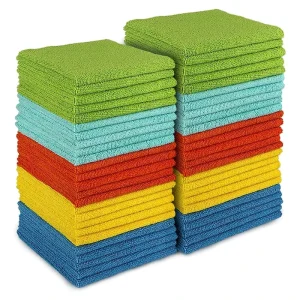 Quick Dry Microfiber Magic Cloth Car Cleaning Wipes Colorful Roll for Custom Logo Kitchen Car Wash