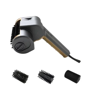 Rechargeable Electric Grill Brush for Outdoor Grill Cordless Rotary Barbecue Cleaner with 3 Replaceable Head and LED Light