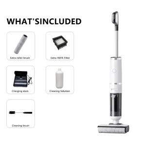 Rechargeable Floor Washer Wet Dry Dual Use Strong Suction Self Cleaning Brushless Electric Mop Household Floor Cleaner