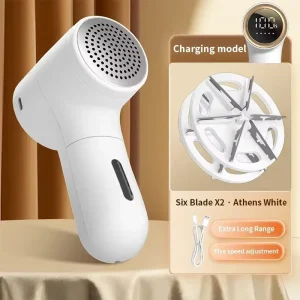 Rechargeable LED Display Fabric Shaver Household Roller Cloth Hand Held Lint Remover Portable Electric Wool Hairball Trimmer
