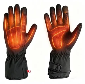 Rechargeable USB Powered Heated Gloves Far Infrared Heating 3 Zones Touchscreen Needle Detection Full Finger Anti Slip