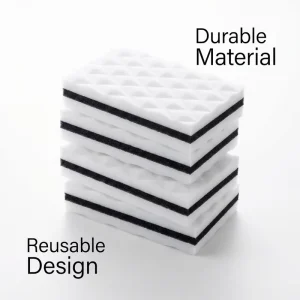 Rectangle Dual-Color High-Density for Sponge-Super Absorbent NANO Sustainable Thickened Scouring Pad for Kitchen Dish Pot