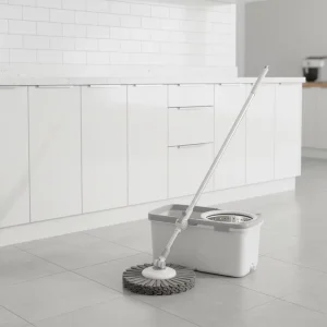 Rectangle Home Use 360 Spin Floor Stainless Steel Self-Wringer Four-Side Wringing High Capacity Dual-Drive Mop