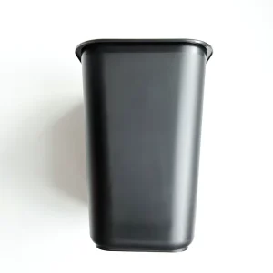 Rectangular Black Grey Open Top Without Lid 8L Plastic Storage Bucket Rubbish Waste Recycling Bins