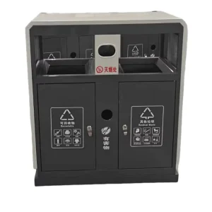 Rectangular Public Garbage Bin Directly Sold by the Manufacturer Suitable for Outdoor Use