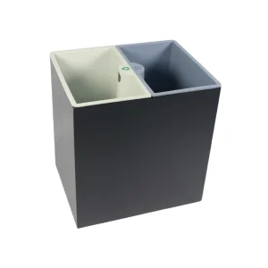 Rectangular Sorting Bin Trash Bin Recycle Waste Bin Metal Outer Bucket or Metal with PU Outer Bucket Plus Two Plastic Liners