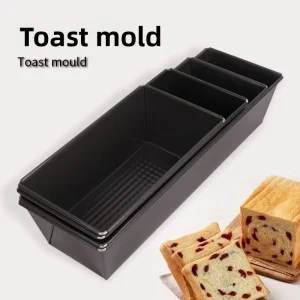 Rectangular Toast Mold Carbon Steel Oven Safe Cake Mold Household Toast Box for Cheese Bread