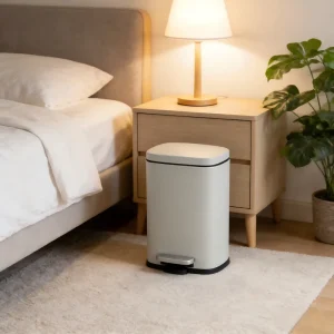 Rectangular Waste Bin 5L 10L Soft Close and Inner Bucket Durable Stainless Steel Pedal Bin for Kitchen