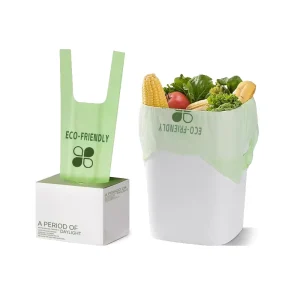 Recyclable Biodegradable Disposable Compostable Garbage Bags for Household Waste Management Drawstring Trash Gravure Printing